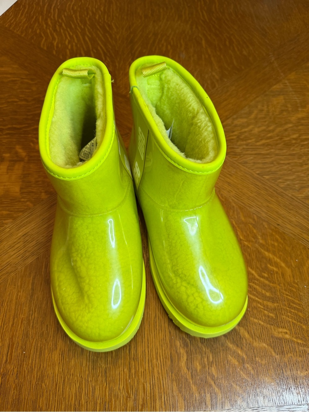 UGG Kids Neon Yellow Waterproof Winter Boots